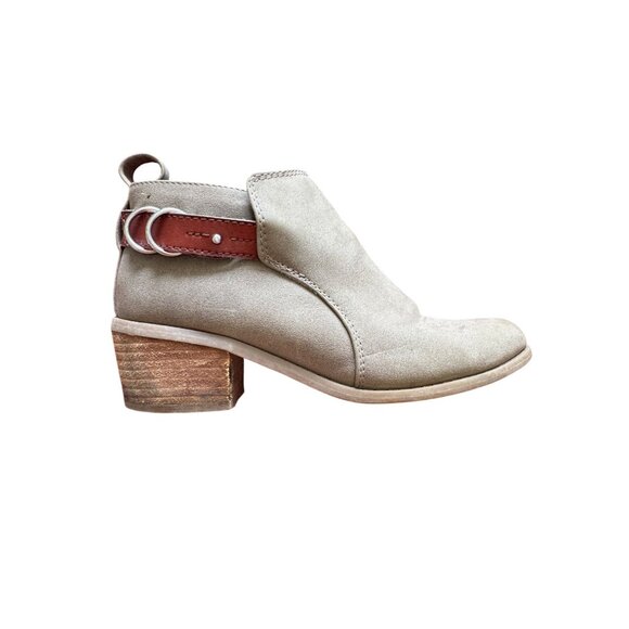 American Eagle Outfitters Taupe Suede Ankle Boots - Women's Size 7.5 - Picture 5 of 5